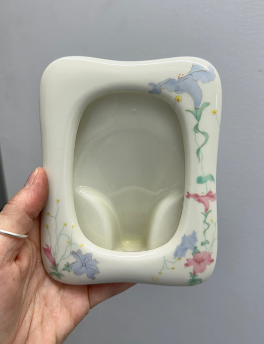 1980's Ceramic Floral Picture Frame - Japan