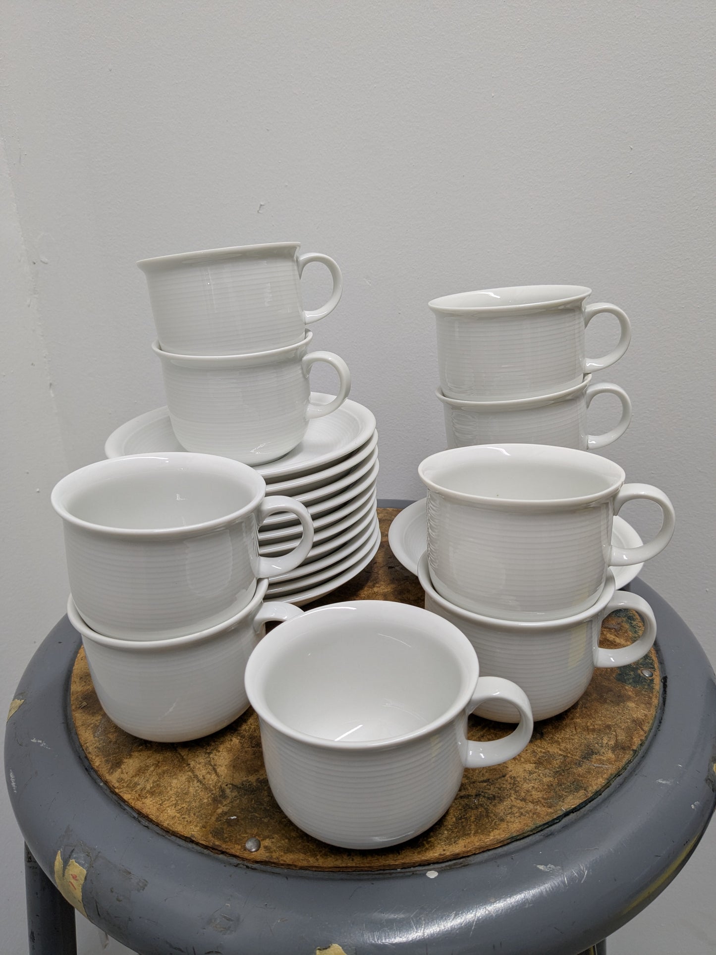 1980's Thomas Rosenthal Trend White Cup & Saucer